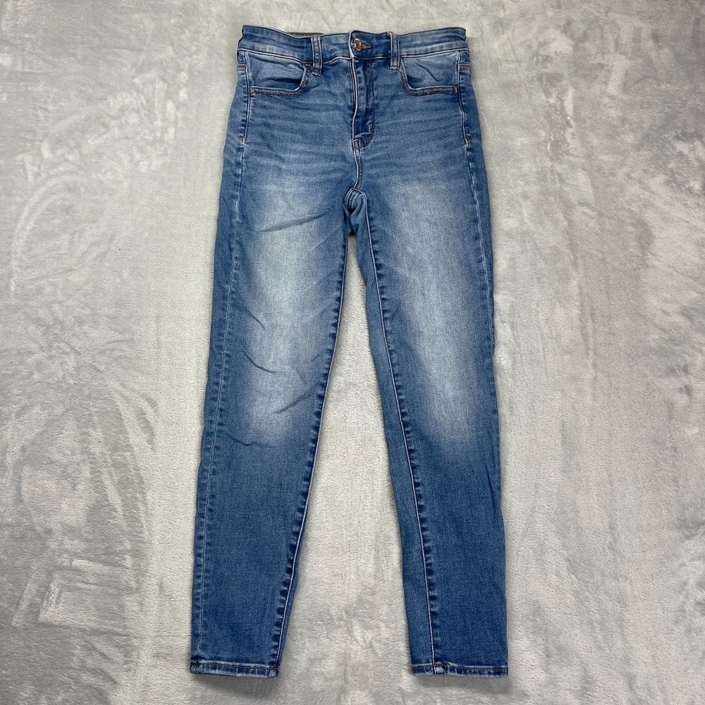 American Eagle Jeans Women 8S (28x27) Blue Denim Next Level Stretch High Waisted